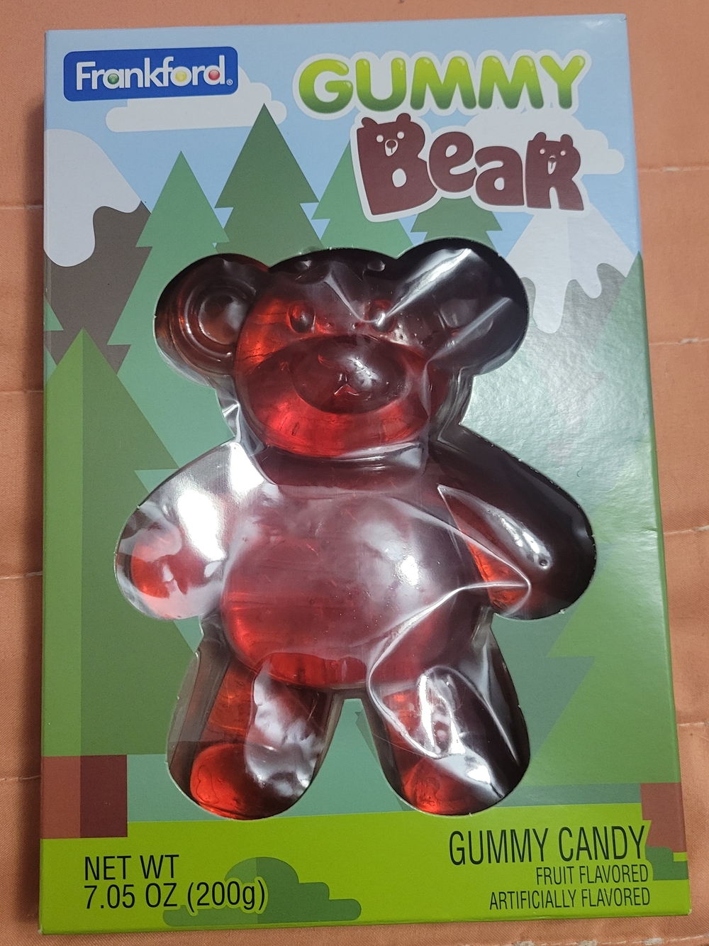 Oversized Red Gummy Bear Candy